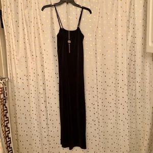 Black maxi dress